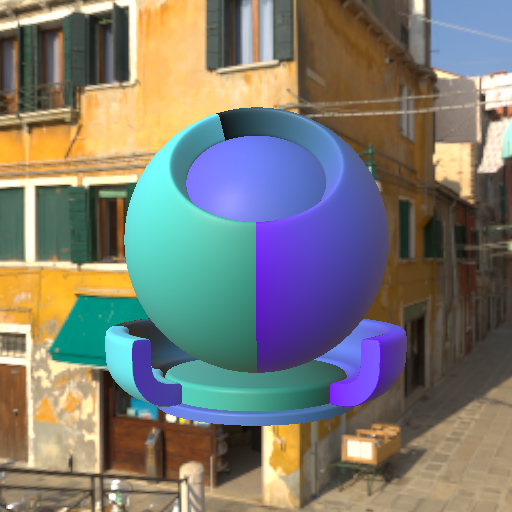 invert rendered by materialxview