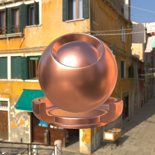 copper rendered by materialxview