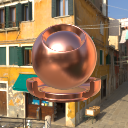 copper rendered by threejs